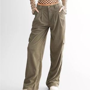 Bailey Rose Corduroy Cargo Wide Leg Pant